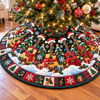 Cozy Christmas Guitar Band Christmas Tree Skirt
