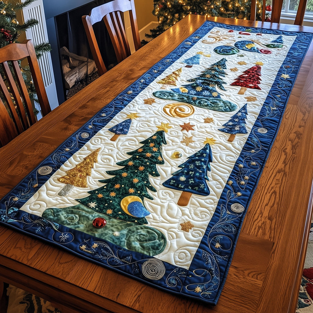 Cozy Christmas Hearth Table Runner