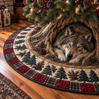 Cozy Critters Christmas Hideaway Christmas Tree Skirt