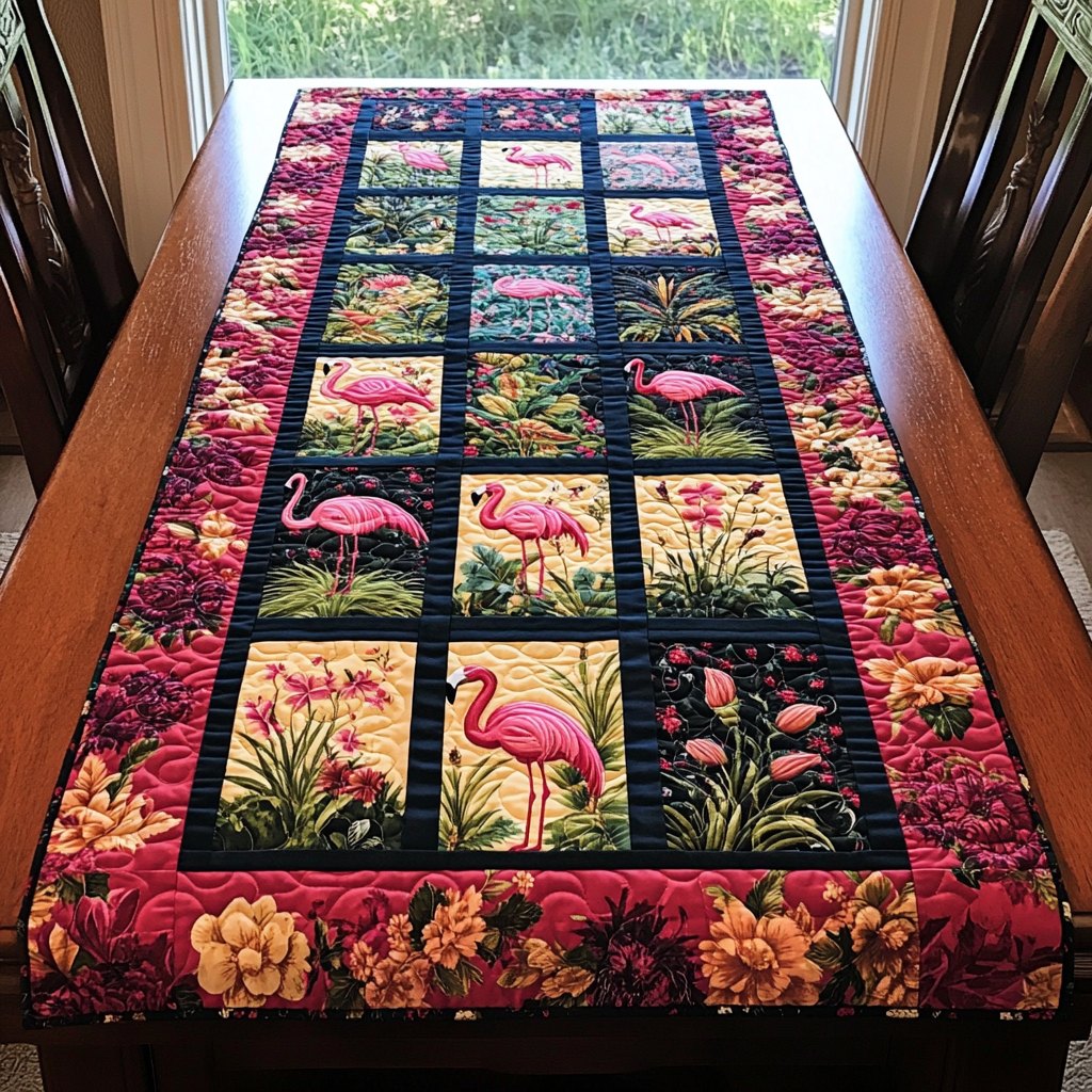 Cozy Flamingo Table Runner