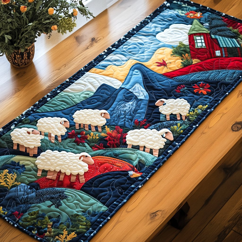 Cozy Flock Table Runner