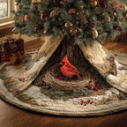 Cozy Forest Hideaway Christmas Tree Skirt