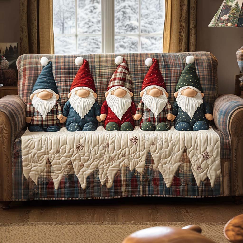 Cozy Gnomes Sofa Cover