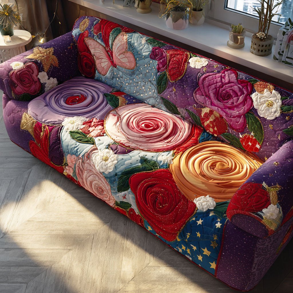 Cozy Hearts Lane Sofa Cover