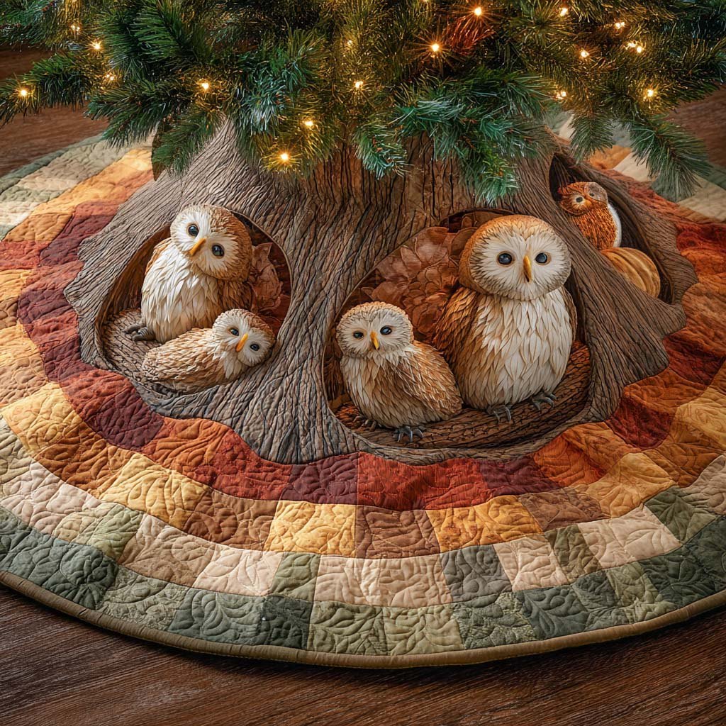 Cozy Hollow Family Christmas Tree Skirt