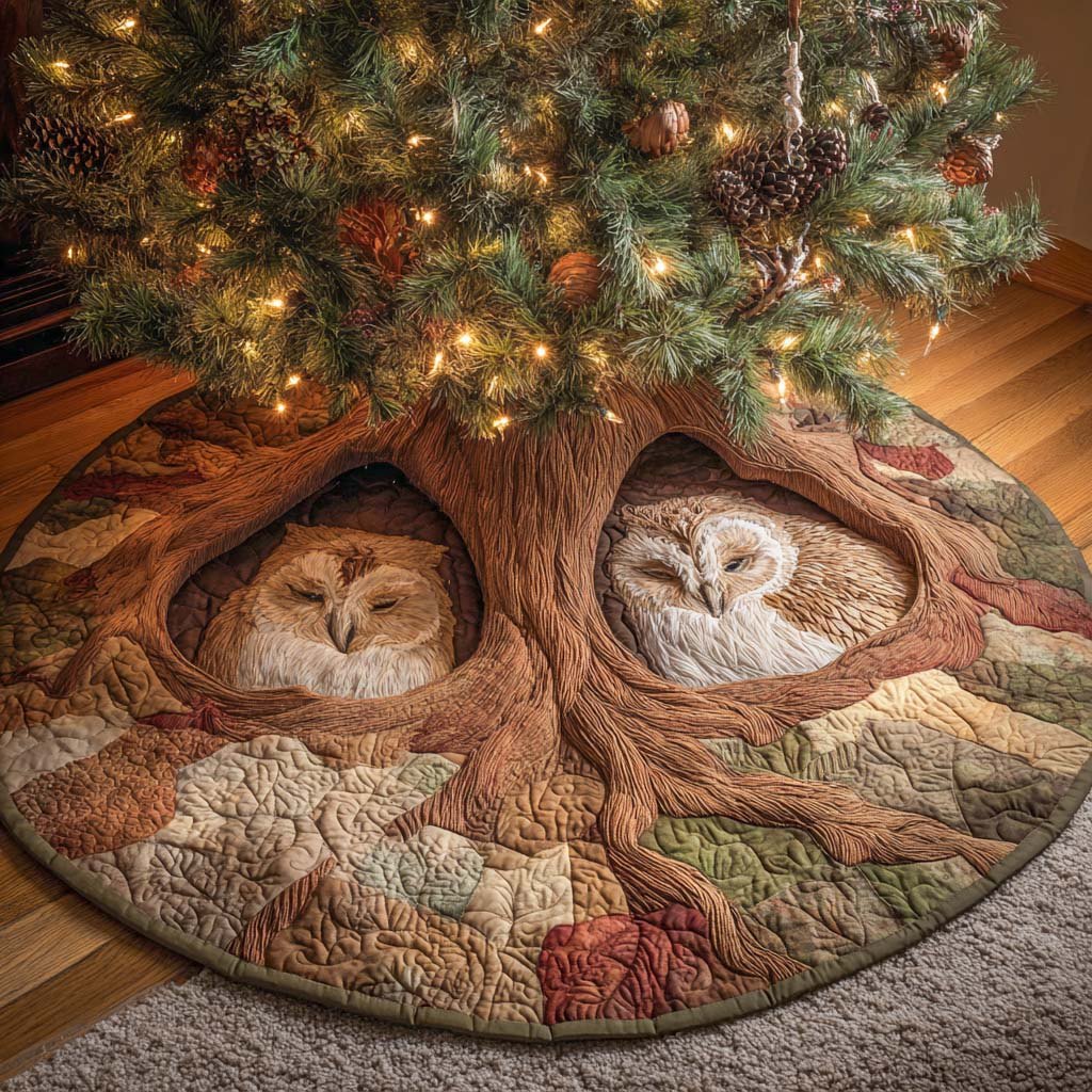 Cozy Hollow Christmas Tree Skirt
