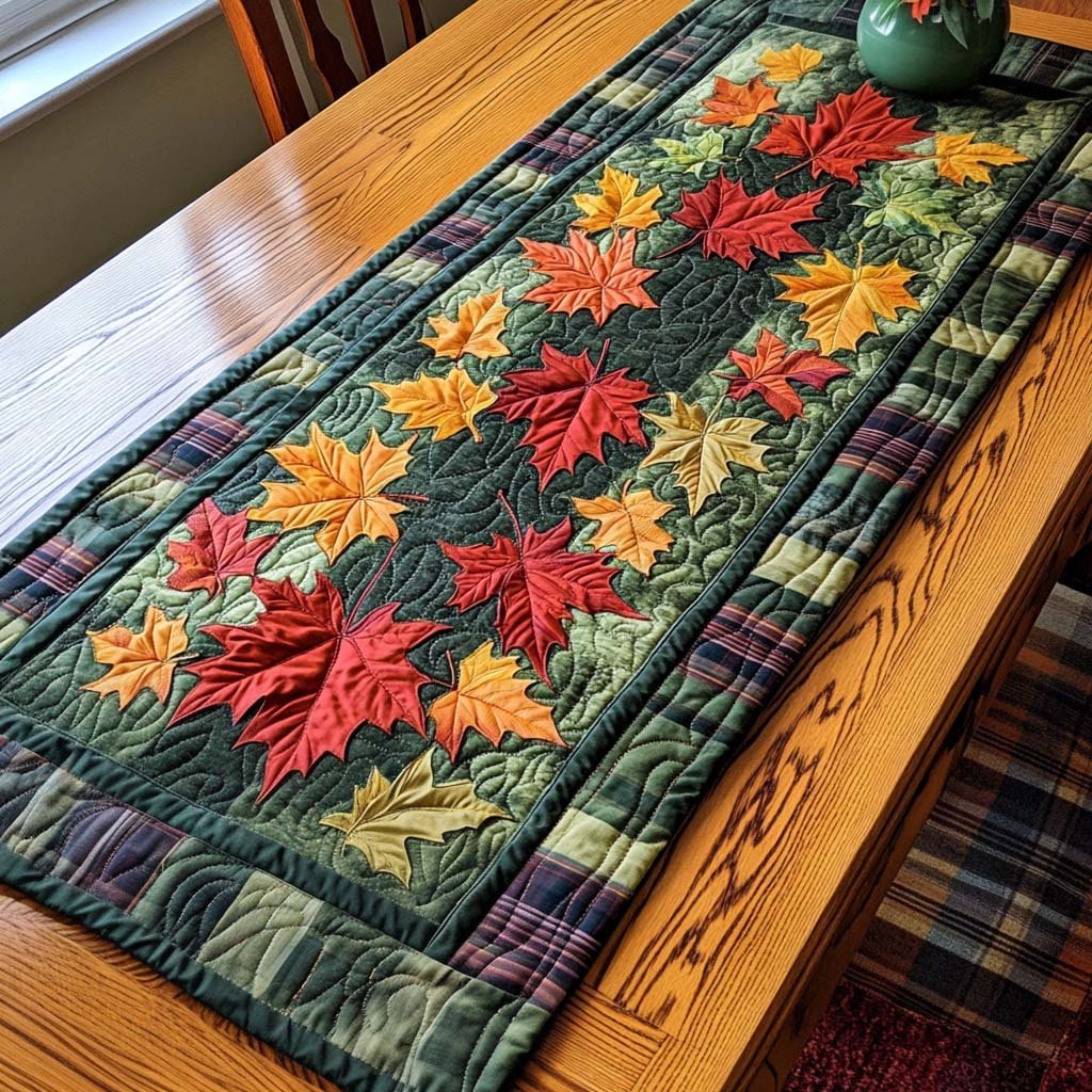 Cozy Maple Dreams Table Runner