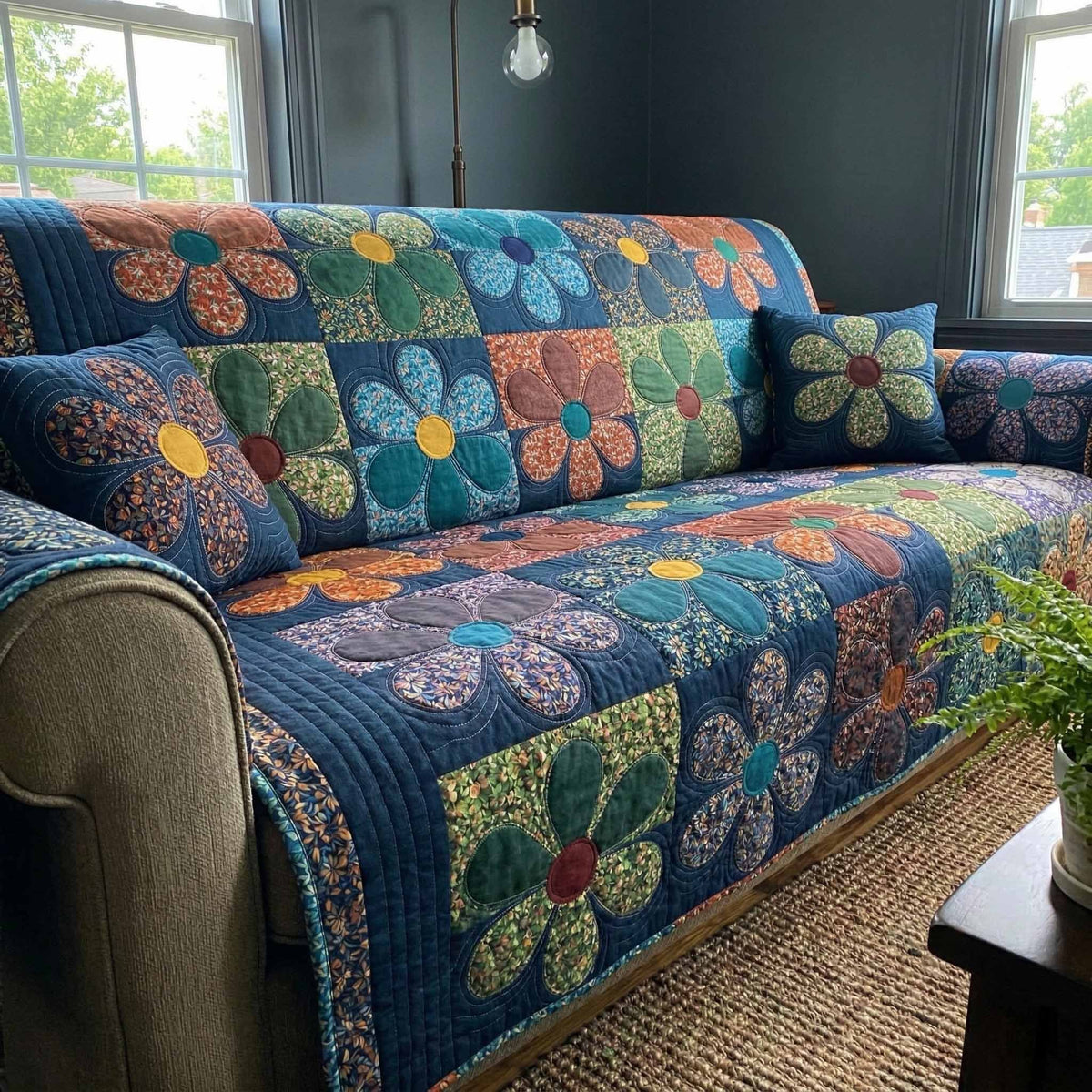 Cozy Meadow Sofa Cover
