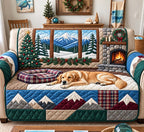 Cozy Mountain Retriever Sofa Cover