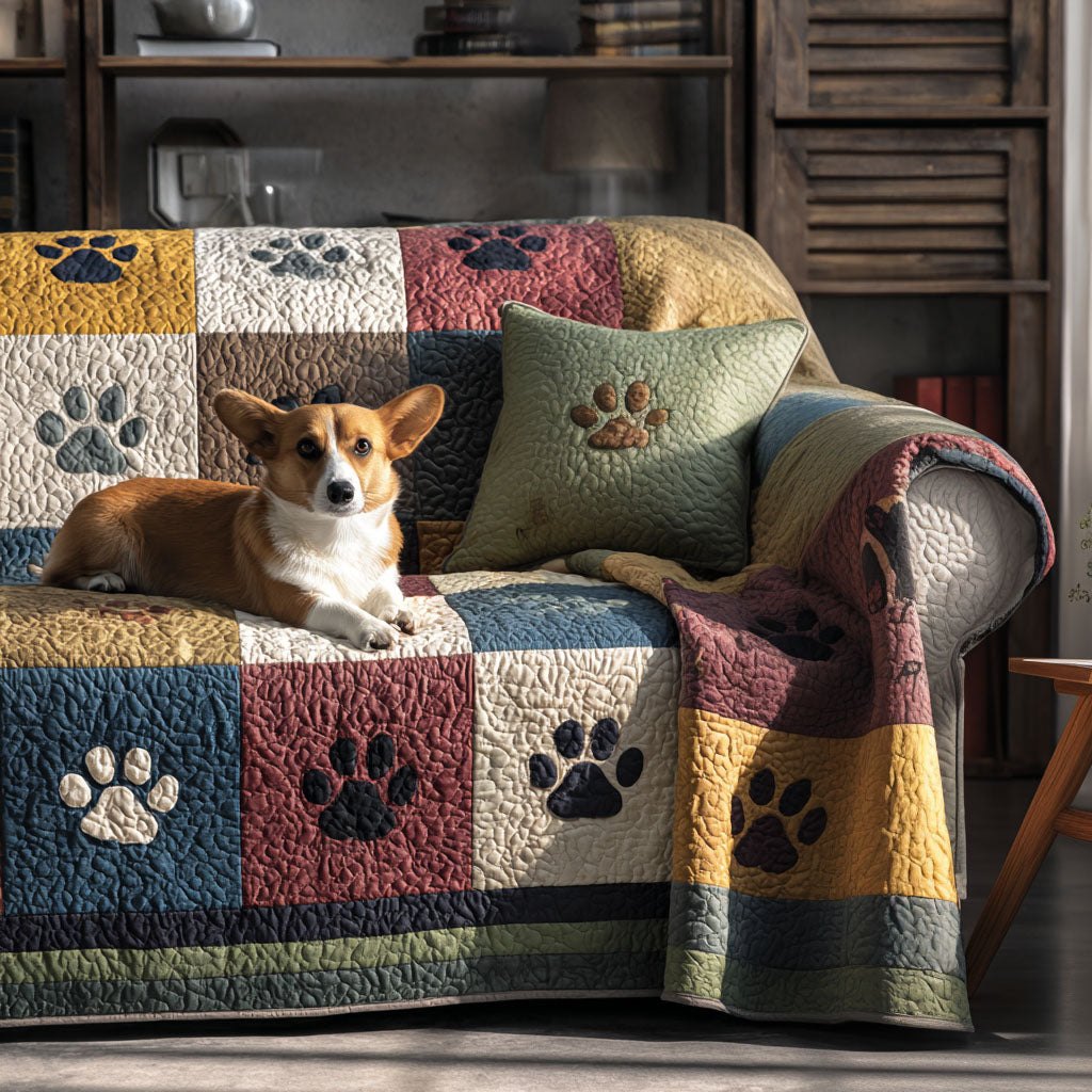 Cozy Paw Whispers Sofa Cover