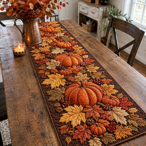 Cozy Pumpkin Table Runner - Made to Order