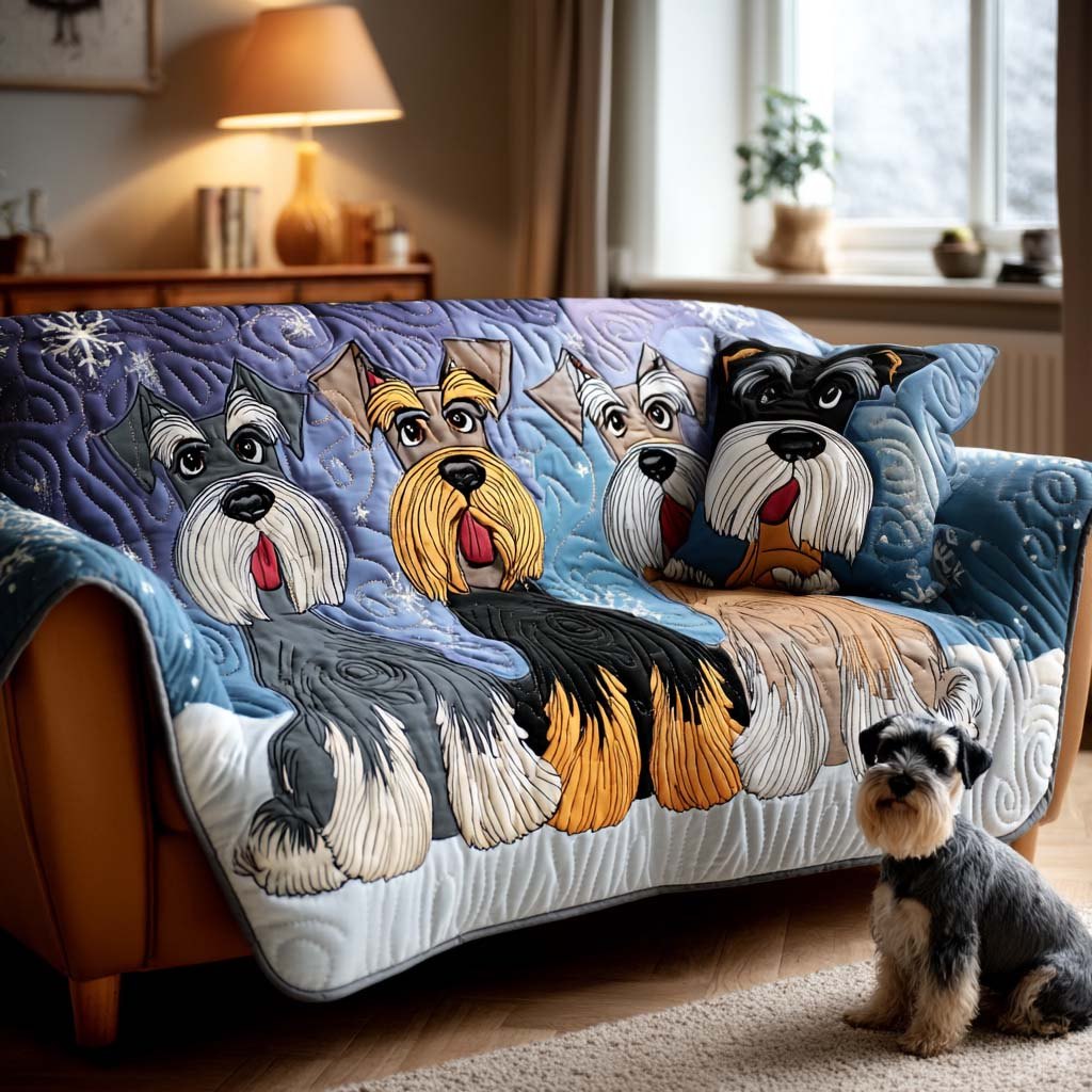 Cozy Pup Christmas Sofa Cover