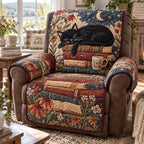 Cozy Reading Black Cat Sofa Cover