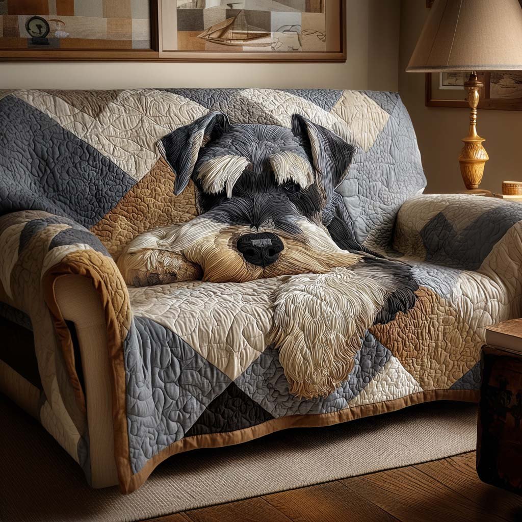 Cozy Schnauzer Sofa Cover