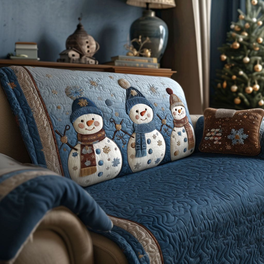 Cozy Snow Friends Sofa Cover