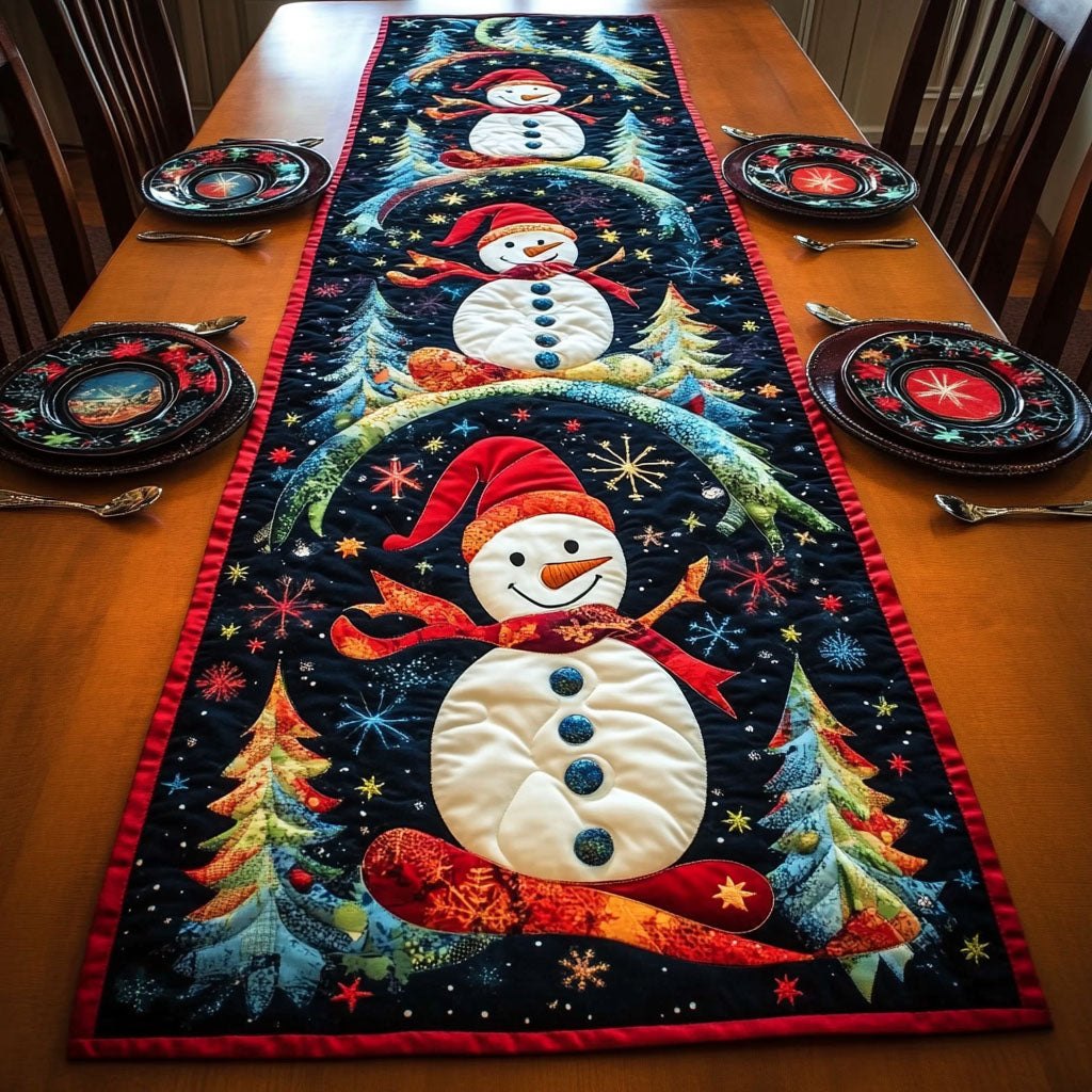 Cozy Snowfall Table Runner