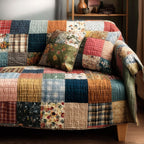 Cozy Squares Sofa Cover
