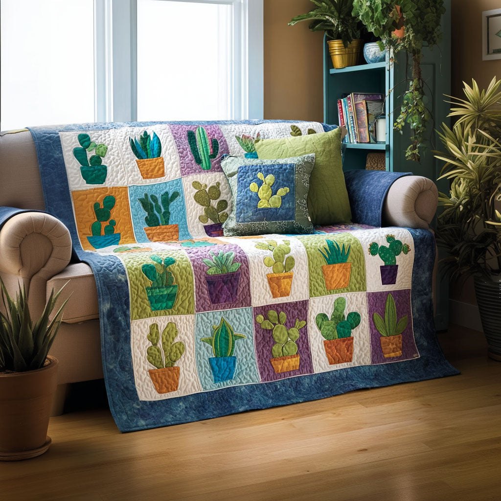 Cozy Succulents Sofa Cover