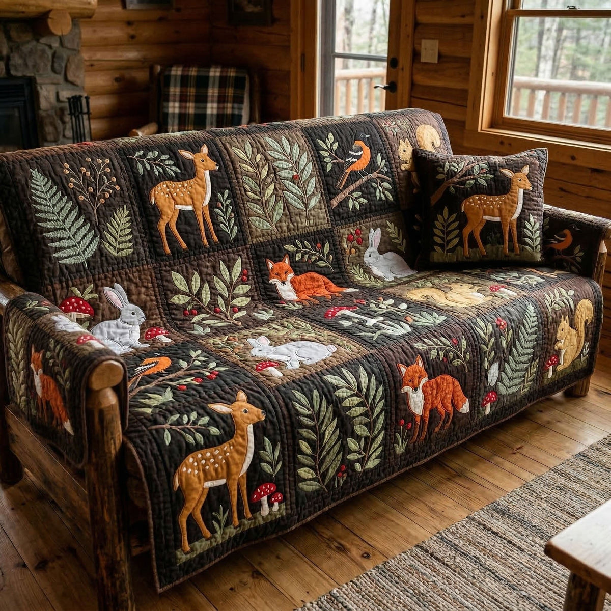 Cozy Wildlife Sofa Cover