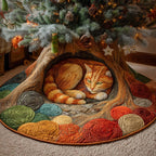 Cozy Yarn Hideaway Christmas Tree Skirt