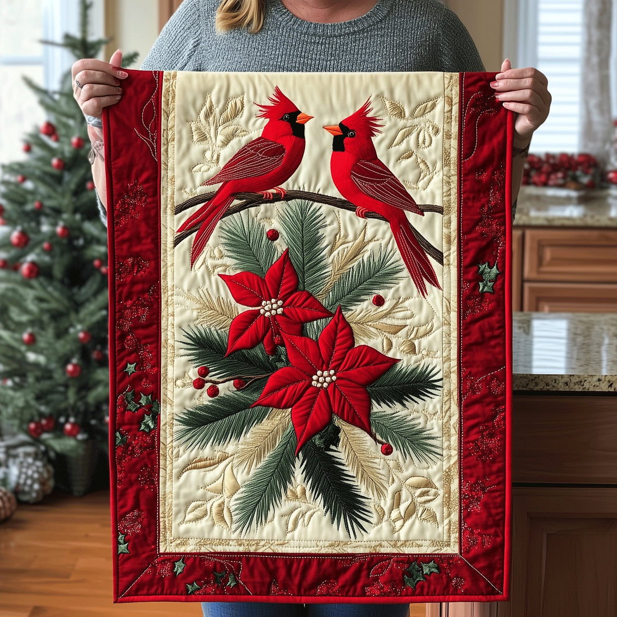 Crimson Beauty Table Runner