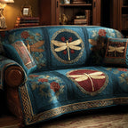 Crimson Breeze Sofa Cover