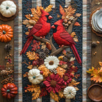 Crimson Cardinal Table Runner