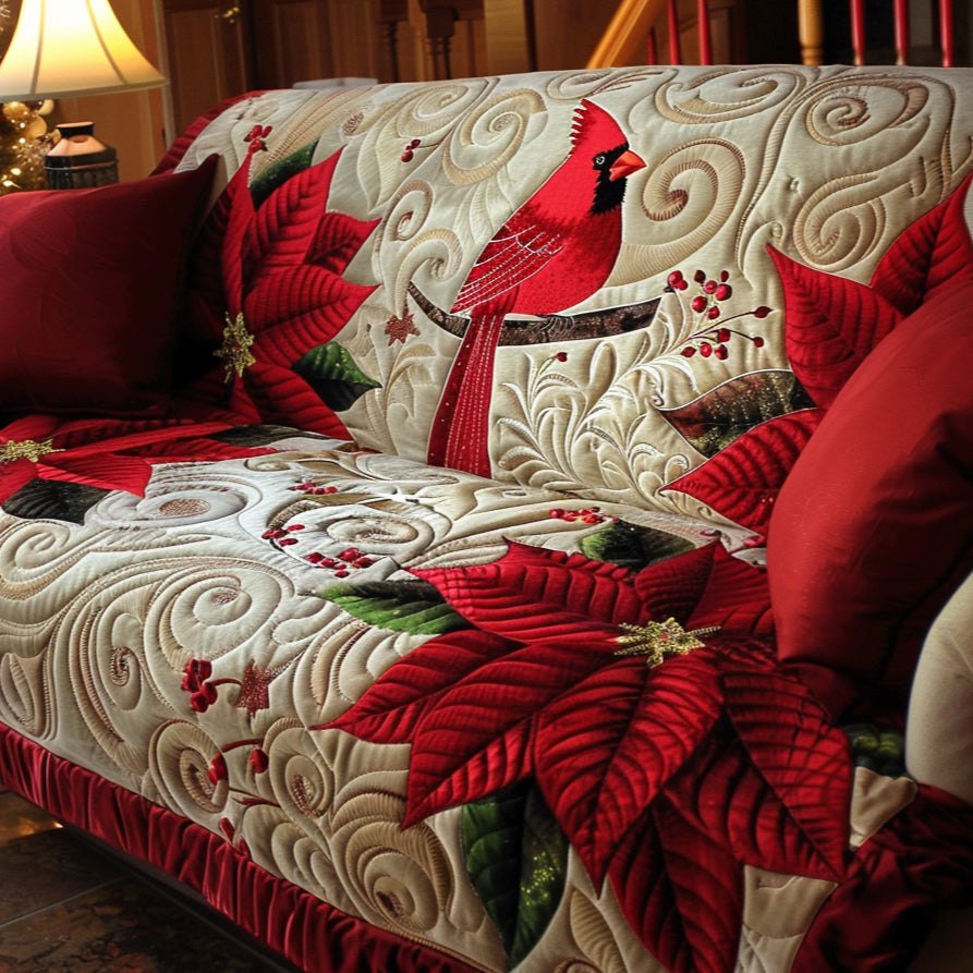 Crimson Companions Sofa Cover