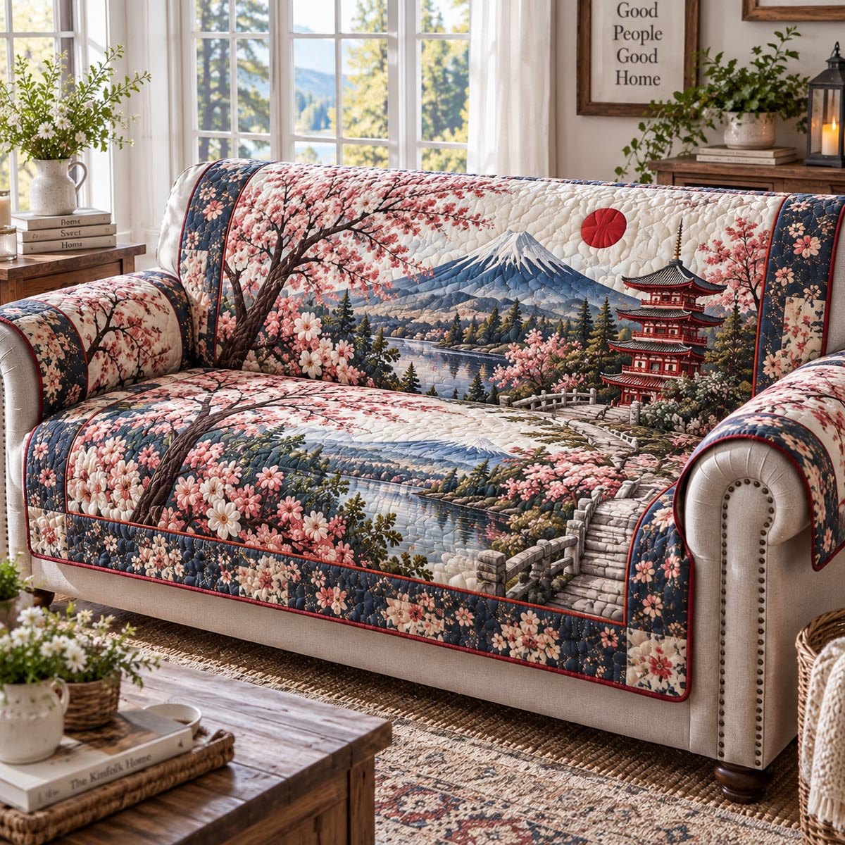 Trumpets of Joy Sofa Cover