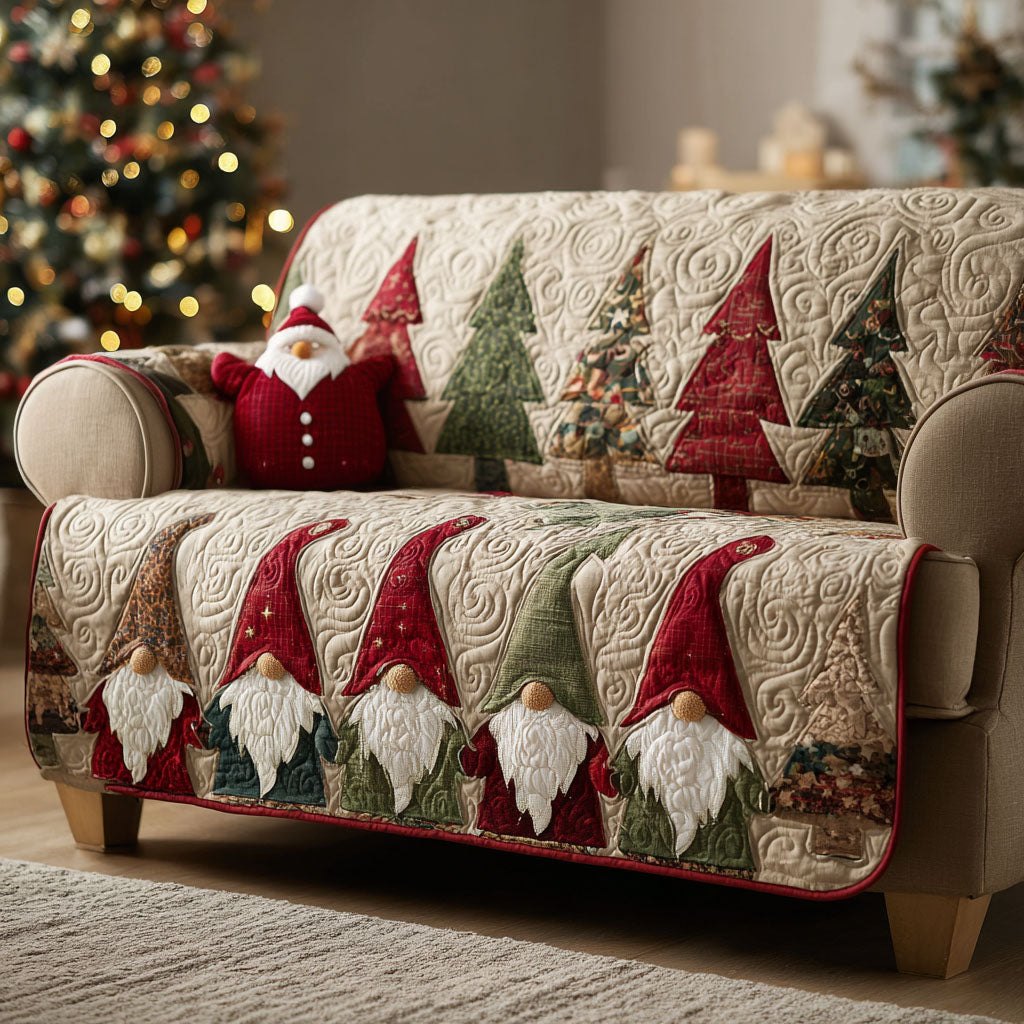 Crimson Gnome Sofa Cover