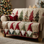 Crimson Gnome Sofa Cover