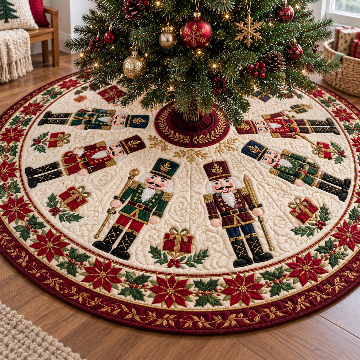 Crimson Guard Christmas Tree Skirt