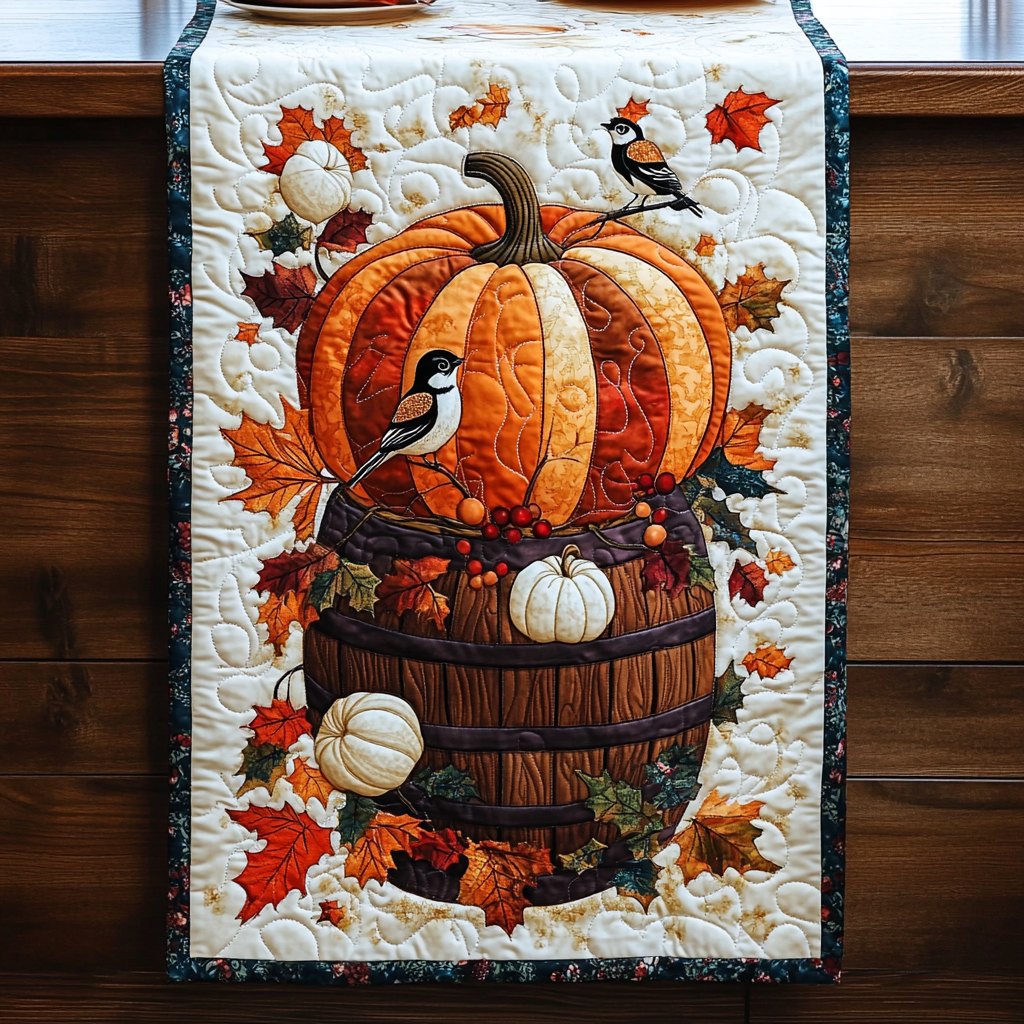 Crimson Leaf Table Runner