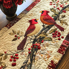 Crimson Melody Table Runner