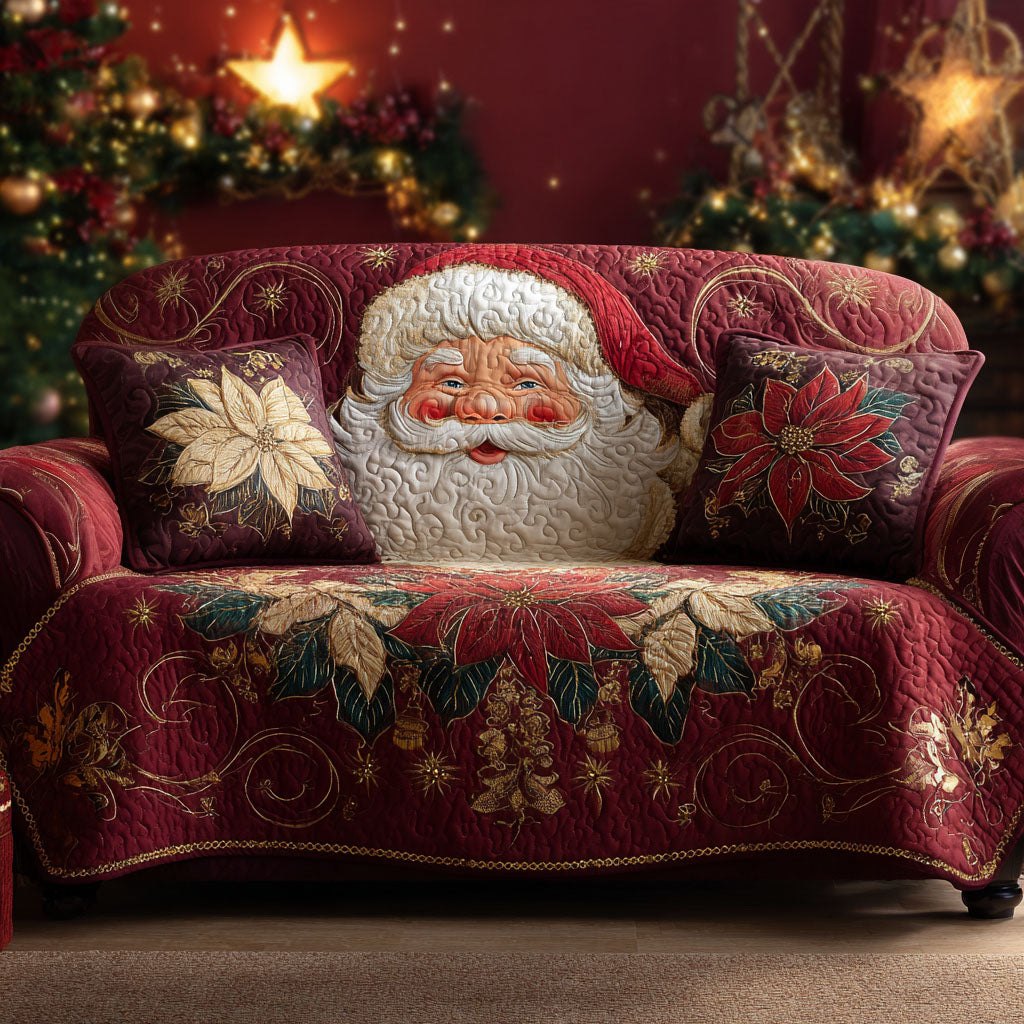 Crimson Noel Sofa Cover