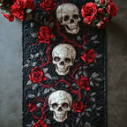 Crimson Skull Table Runner
