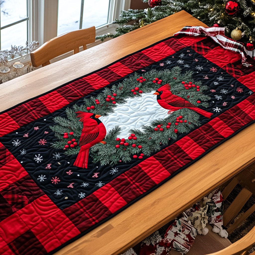 Crimson Sky Soar Table Runner