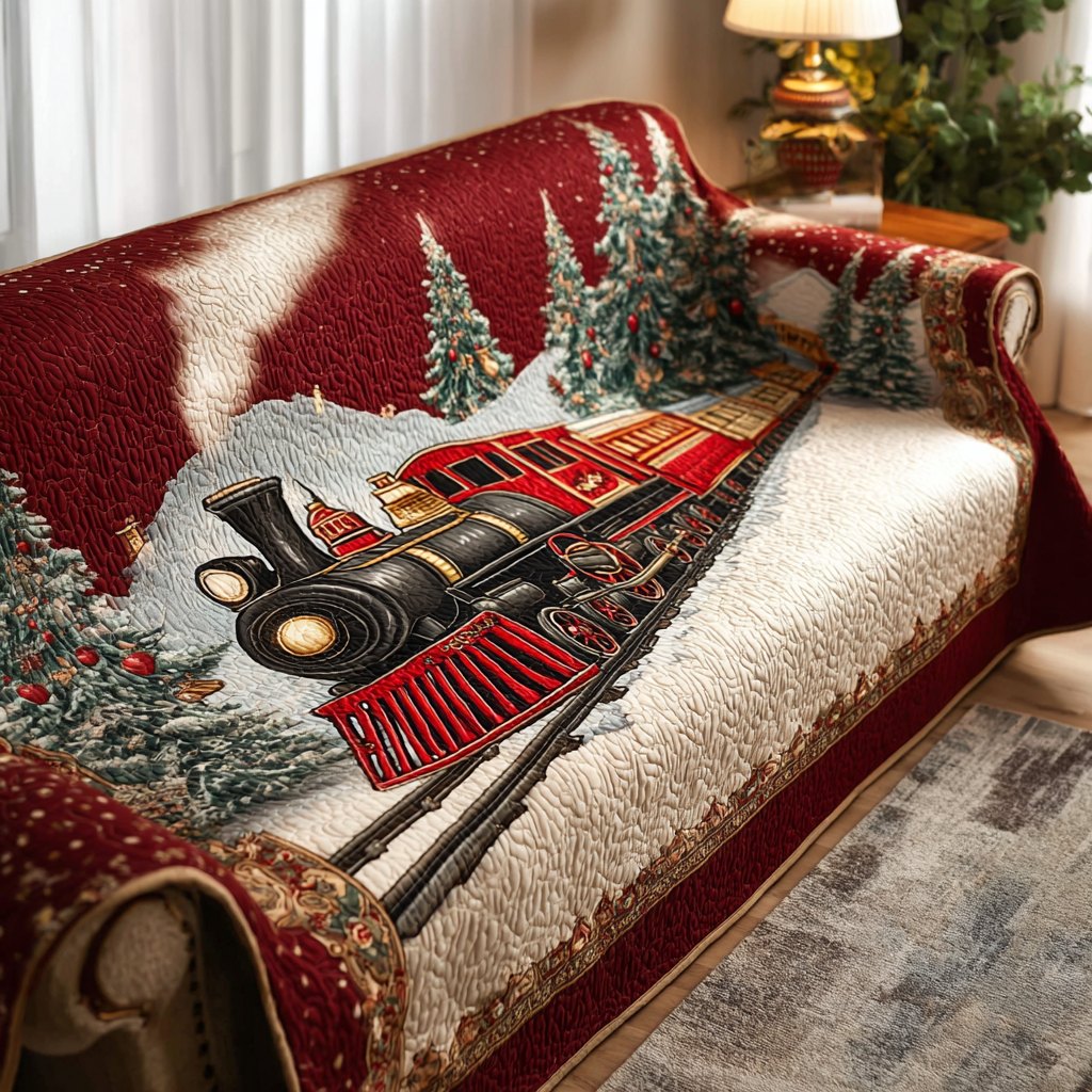 Crimson Trail Sofa Cover