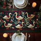 Crimson Duck Swam Table Runner