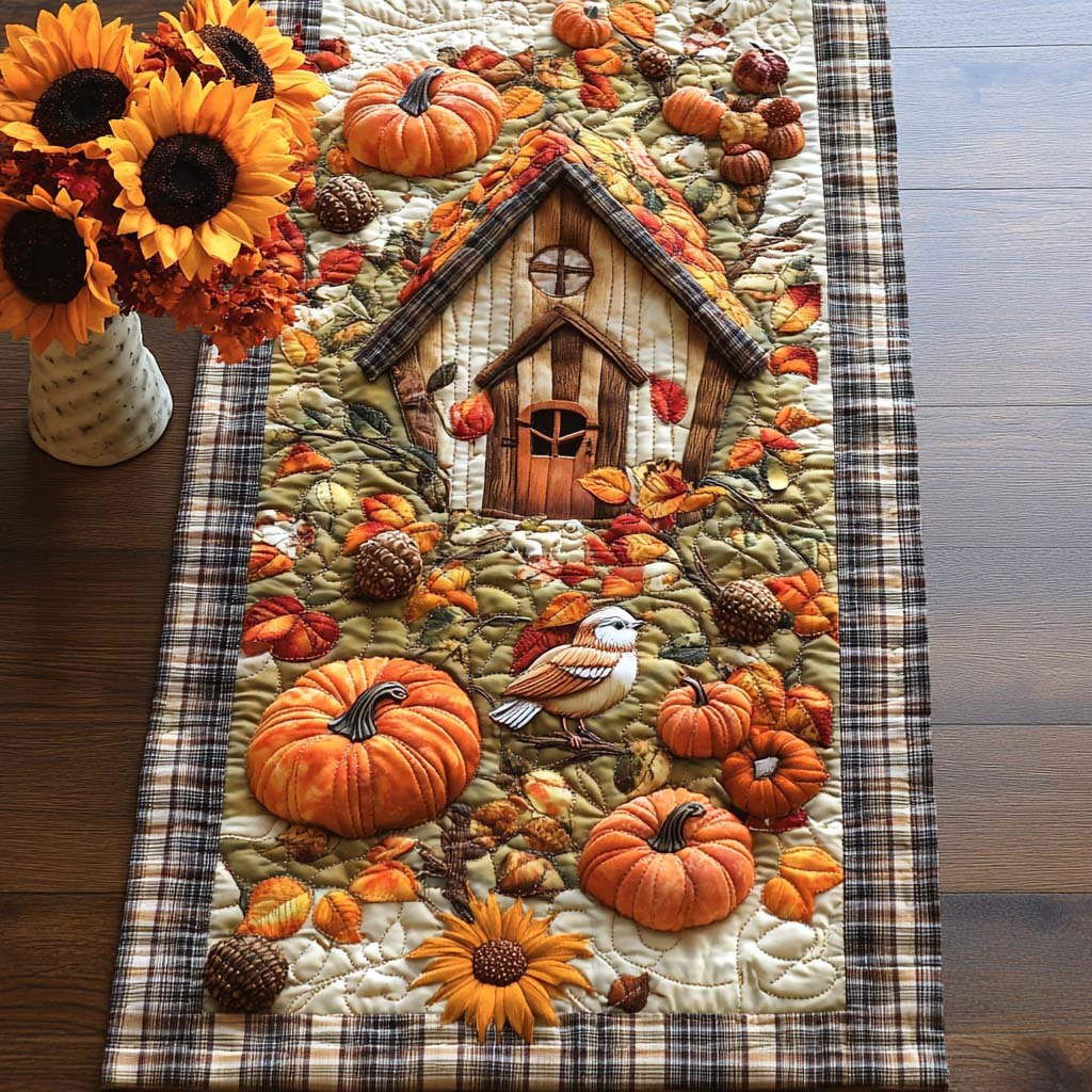 Crisp Bird Flight Table Runner