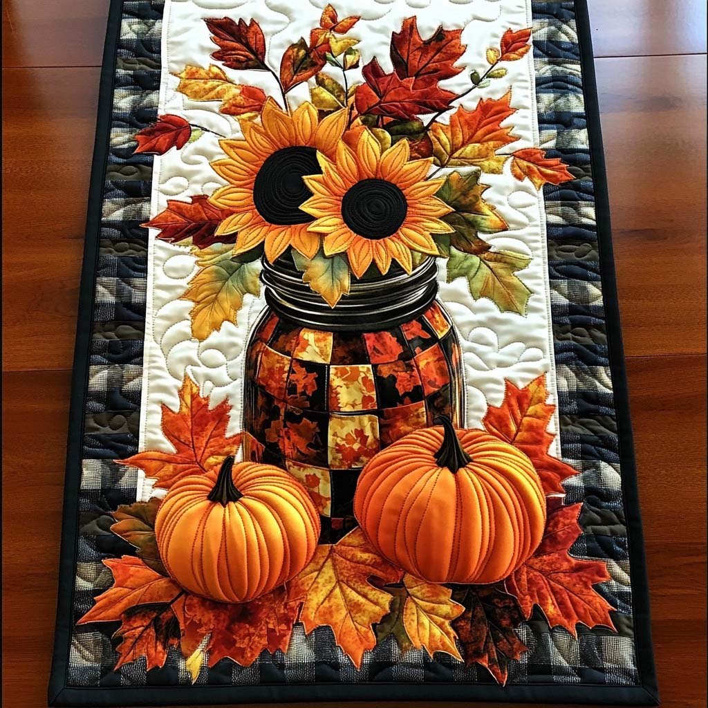 Crisp Leaf Path Table Runner
