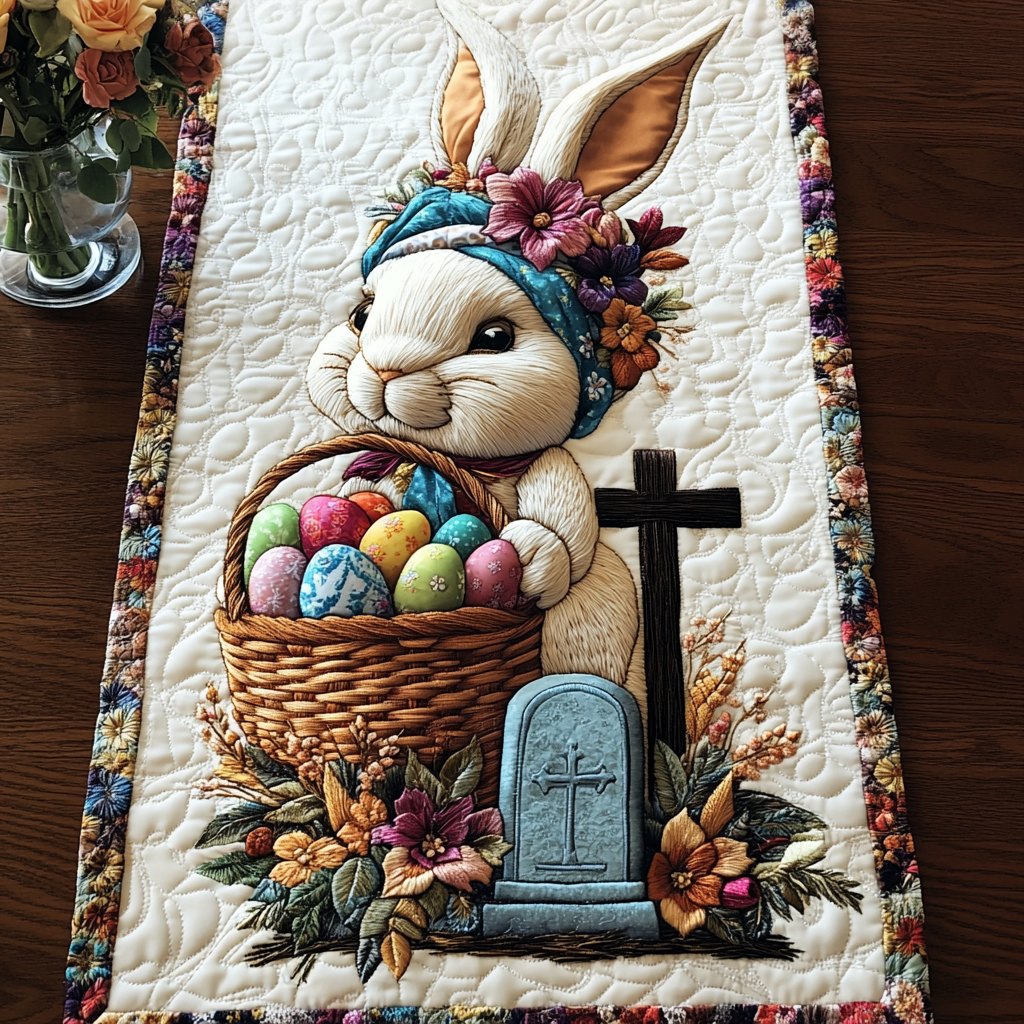 Cross Egg Celebration Table Runner