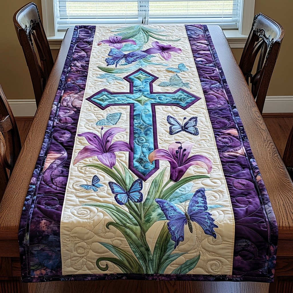 Cross Emblem Table Runner