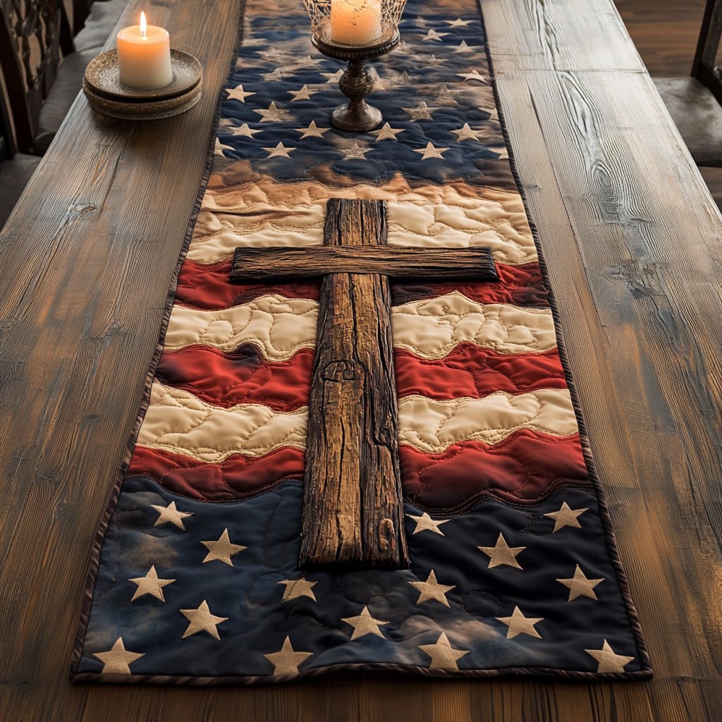 Cross Serenity Table Runner