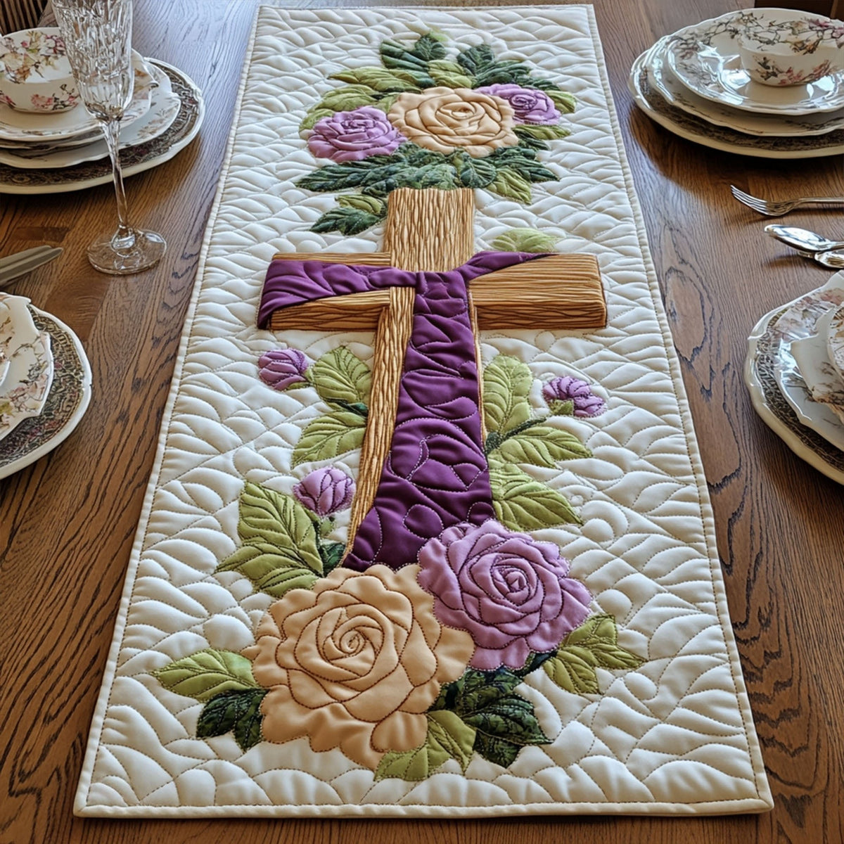 Cross of Divine Purpose Table Runner