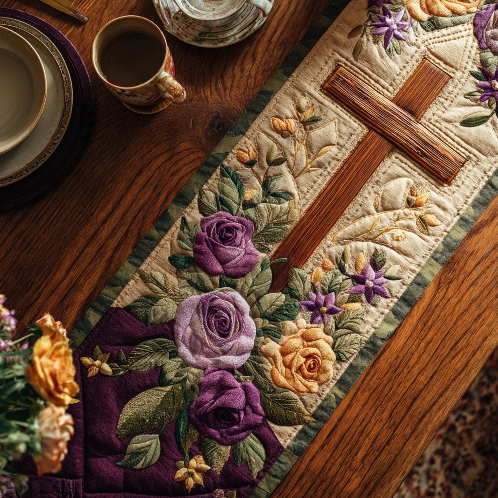 Cross of Grace and Peace Table Runner