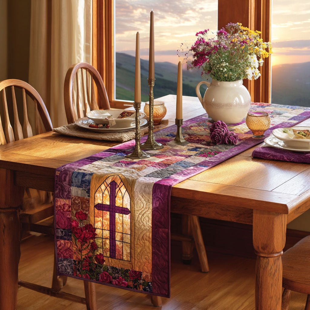 Cross of Heavenly Peace Table Runner