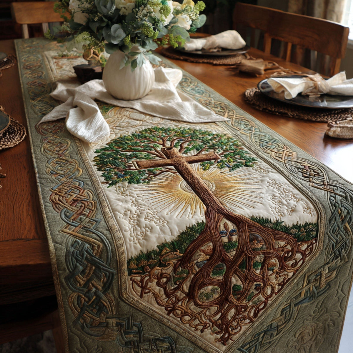 Cross of Sanctuary Table Runner