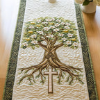 Cross of the Divine Path Table Runner