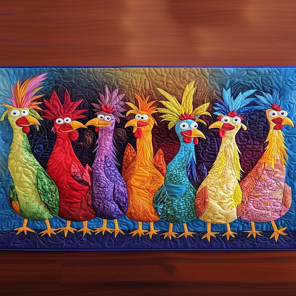 Crowing Colors Table Runner